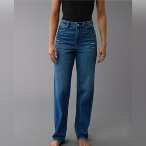 American Eagle Super High Rise Baggy Straight